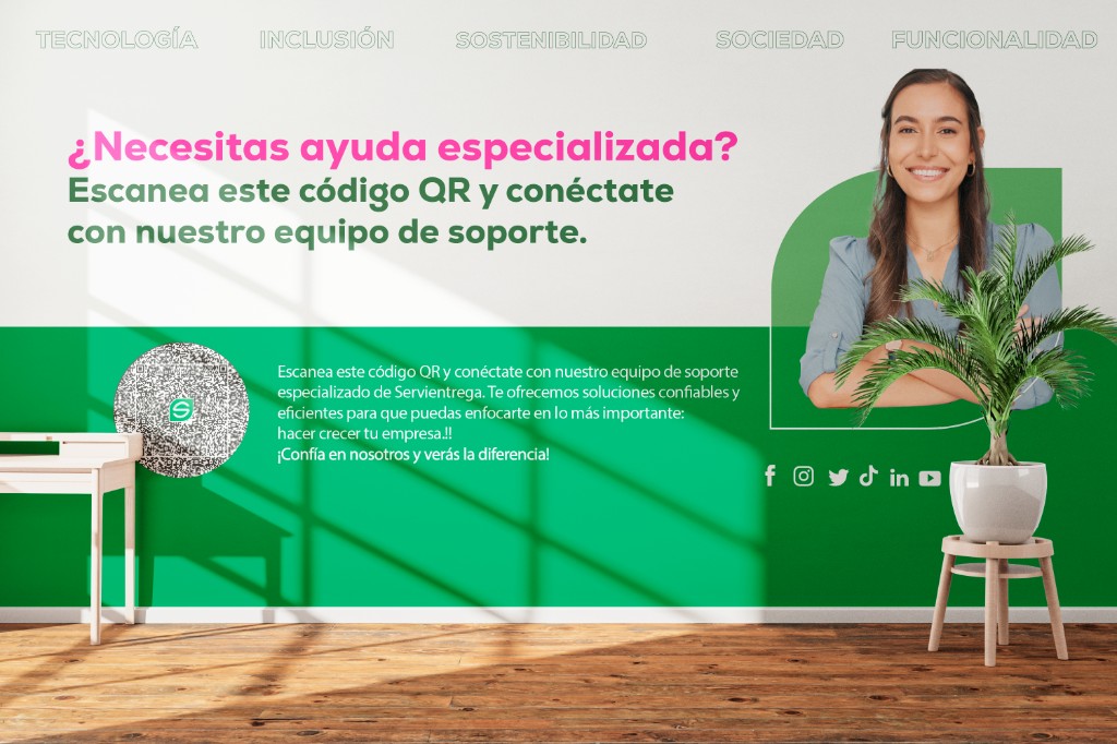 Pared en centro de soluciones