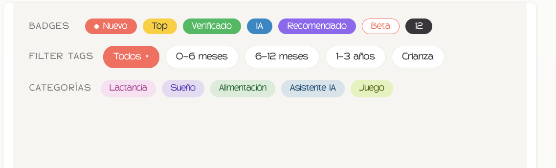 Badges de confianza Verificado y Recomendado